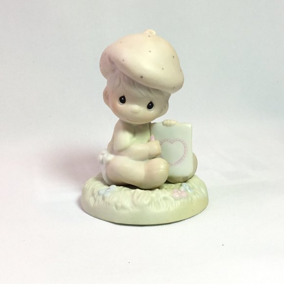 Precious Moments "Loving You Dear Valentines" Baby Collection Figurine #306932 - Picture 1 of 8